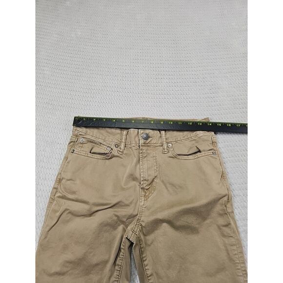 Americsn Eagle Pants Mens 29 X 32 Tan Slim Straight Flex Fit - Picture 3 of 8